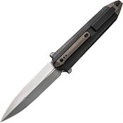 WE 220323 Diatomic Bead Blast Knife Black/Bronze Handles