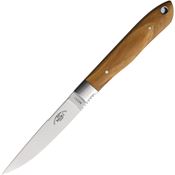 Moki 535OL Bird/Trout Satin Fixed Blade Knife Olive Handles