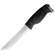 Arctic Legend 880 Bear Satin Fixed Blade Knife Black Birchwood Handles