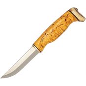 Arctic Legend 903 Hobby Satin Fixed Blade Knife Curly Birch Handles