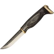 Arctic Legend 934 Hobby Natural Fixed Blade Knife Black Birchwood Handles