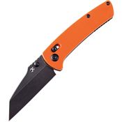 Kansept 1015V2 Main Street Crosslock Black Knife Orange Handles