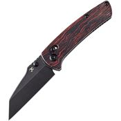 Kansept 1015V5 Main Street Crosslock Black Knife Black/Red Handles