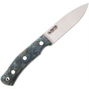 Casstrom 14119 No 10 Forest Satin Fixed Blade Knife Blue Birch Handles