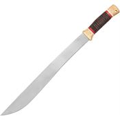 Condor 2852157HC Country Backroads Machete Steel Fixed Blade Knife Burnt Handles