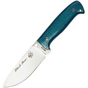 J&V Adventure 1501Y JVA1501Y Bear Black Fixed Blade Knife Black Handles