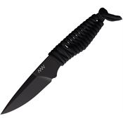 Acta Non Verba P100037 P100 Black Cerakote Fixed Blade Knife Black Handles