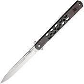 Al Mar K4051 Quicksteel Medium Framelock Knife Gray Handles
