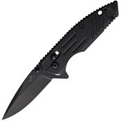 Bear & Son MC900B7B MC900B7B Slide Lock Black Knife Black Handles