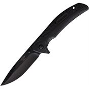 Bear & Son 778B Black Sideliner Linerlock Knife Black Zytel Handles