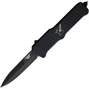 Blackjack B4099 BCB4099 Auto OTF Bayonet Black Knife Black Handles