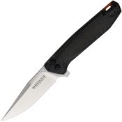 Boker Magnum 01SC719 Border Forest Button Lock Knife Black Handles