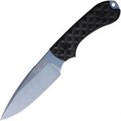 Bradford 3FE001PA Guardian 3 Blue PVD G-10 Fixed Blade Knife Black Handles