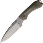 Bradford 32FE102A Guardian 3.2 3D Stonewash Fixed Blade Knife OD Green Handles