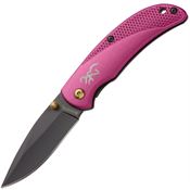 Browning BR0338 Prism 3 Linerlock Knife Pink Handles