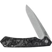 Case XX 64801 Marilla Framelock Knife Black/Marbled Carbon Fiber Handles