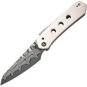 Civivi 22036DS1 Vision FG Superlock Damascus Knife Ivory Handles