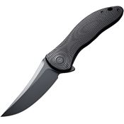 Civivi 21018A1 Synergy4 Black Stonewashed Knife Black Handles