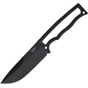 Halfbreed CFK01BLK Compact Field PVD DP Black Fixed Blade Knife Skeletonized Handles