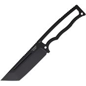 Halfbreed CFK03BLK Compact Field PVD Tanto Black Fixed Blade Knife Skeletonized Handles