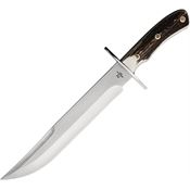Katz CB10ST Alamo Satin Fixed Blade Knife Stag Handles