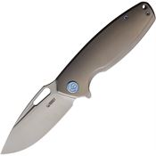 Kubey 360A Tityus Sandvik Knife Gray Handles