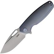 Kubey 360D Tityus Sandvik Knife Blue Handles