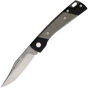 Mercury 9LUCCVC LUC Slip Joint Stonewash Folding Knife Black/Green Handles