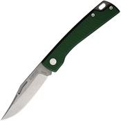 Mercury 9LUCVC LUC Slip Joint Stonewash Folding Knife Green Handles