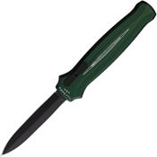 Piranha P20GT Auto Rated-X OTF Black Knife Green Handles