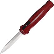 Piranha P20R Auto Rated-X OTF Mirror Knife Red Handles