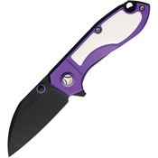 Rough Rider 2553 Tattoo Series Black Knife Purple/Black Handles