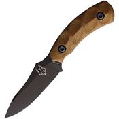 Southern Grind 22297 Jackal Pup Black Fixed Blade Knife Tan Sculpted Handles