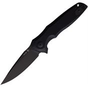 Spartan SFBL11BK POROS Linerlock Knife Black Handles