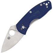 Spyderco 148PBL Ambitious Light Linerlock Knife Blue Handles