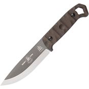 TOPS BRAK02R Brakimo Gray Fixed Blade Knife Green Handles