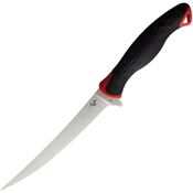 V NIVES VFB27FRNBK PNW Angler Satin Fixed Blade Knife Black Handles