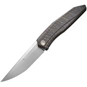 We 220333 Cybernetic Bead Blast Knife Flame Titanium Handles