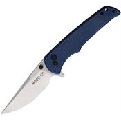 Boker Magnum 01SC722 Bluejay Button Lock Knife Blue Handles