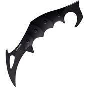 Boker Magnum 02SC345 Carnifex Fixed Blade Knife Finger Grooved Black Handles