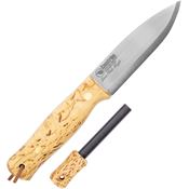 Casstrom 11824 Lars Falt Bushcraft Firesteel Satin Fixed Blade Knife Birch Handles