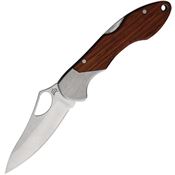 Cimo GE7MAD Gecko 7 Backlock Satin Folding Knife Jatoba Handles