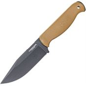 Condor 183149HC Fighter Black Fixed Blade Knife Desert Tan Handles