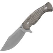 Fox 106MOD Eastwood Tiger Stonewash Fixed Blade Knife OD Green Micarta Handles