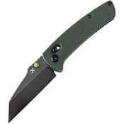 Kansept 1015V6 Main Street Crosslock Black Knife Green Handles