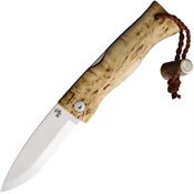 Karesuando 406002 Paltsa RWL34 Lockback Knife Curly Birch Handles