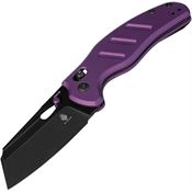 Kizer V4488AC1 C01C Sheepdog Black Linerlock Knife Purple Handles