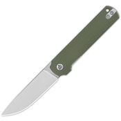 QSP 144C Lark Linerlock Knife Green Handles