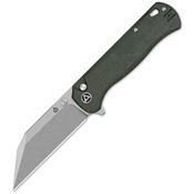 QSP 149B1 Swordfish Stonewash Knife Green Handles