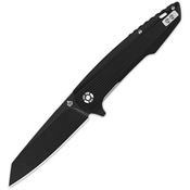 QSP 108C2 Phoenix Black Linerlock Knife Black Handles